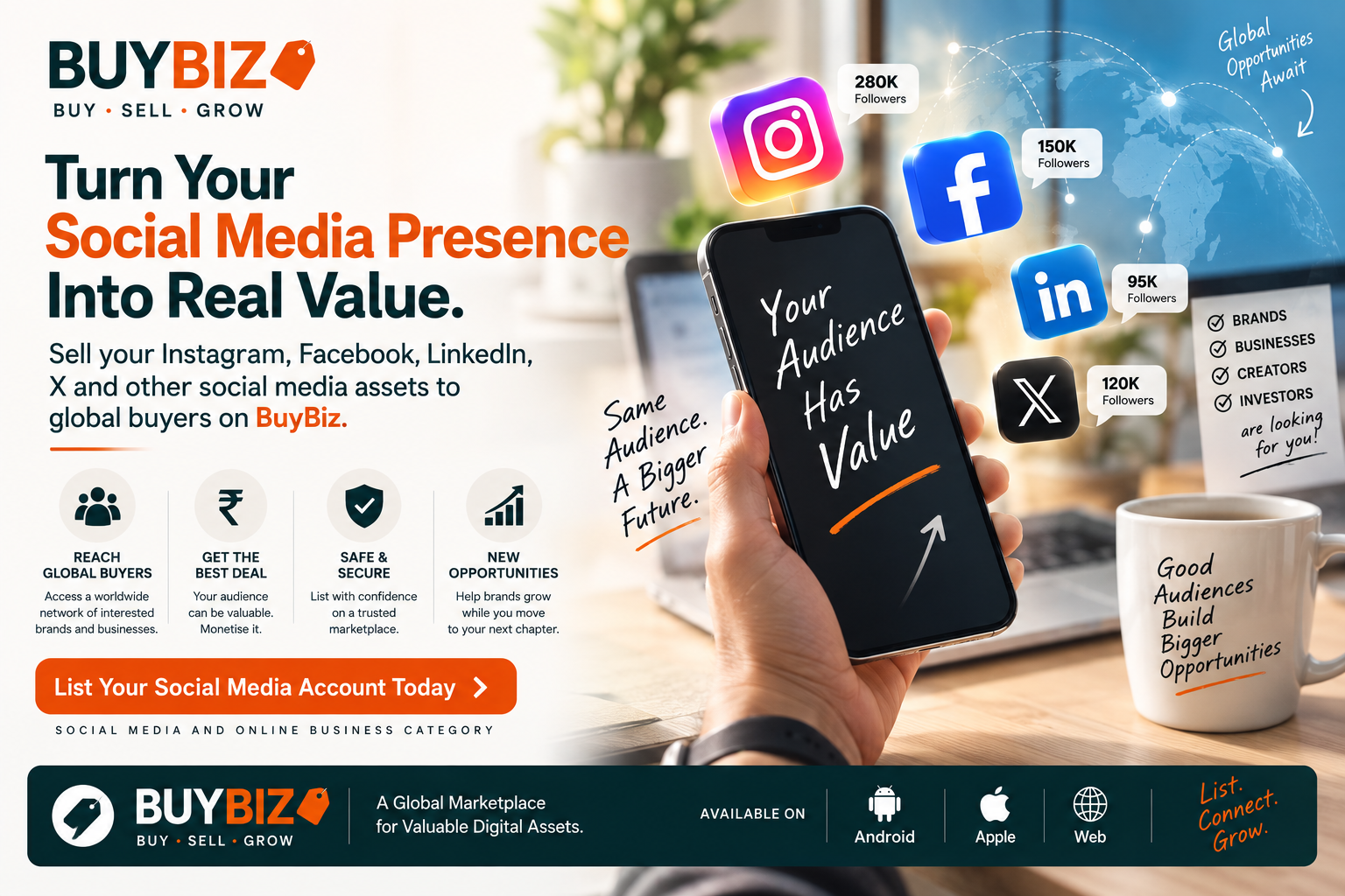 Sell Your Social Media Account: Reach Global Buyers with BuyBiz